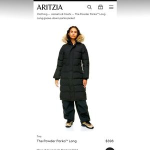 Aritzia- powder parka TNA long- NWT-never worn! Perfect condition- xsmall